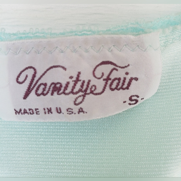 80s VANITY FAIR Blue Lightweight Night Gown!!!! - Picture 2 of 9